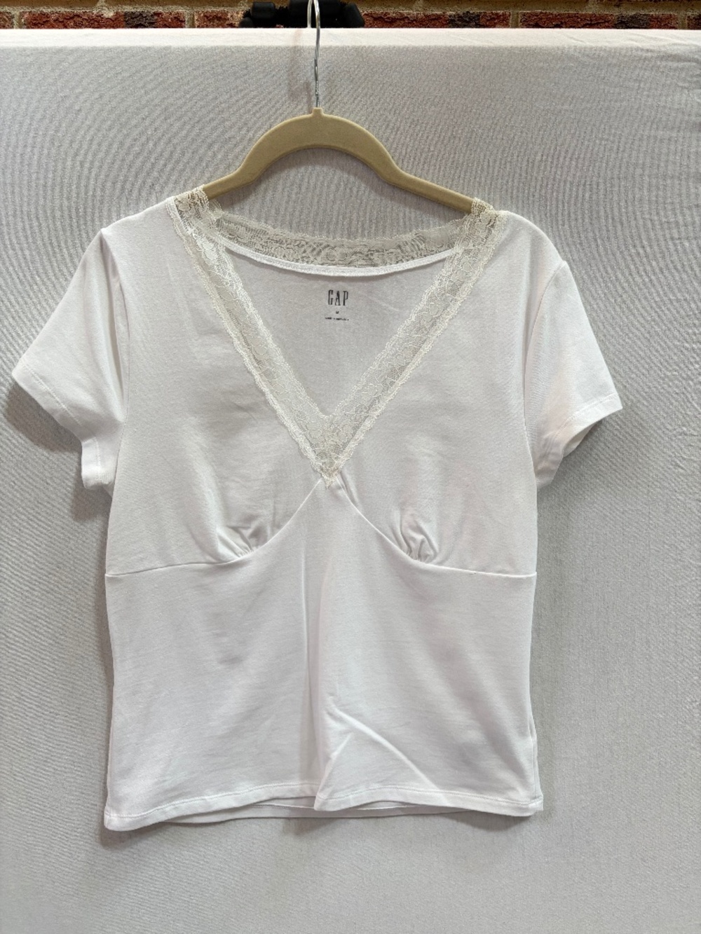 White v-neck